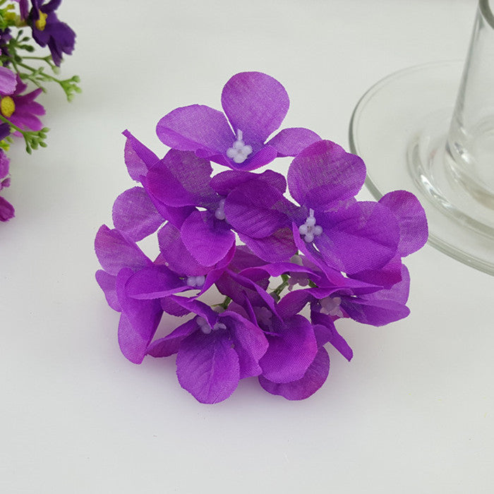 Silk Hydrangea Artificial Hydrangea 20 Flowers for Crafts Cake Topper Backdrops