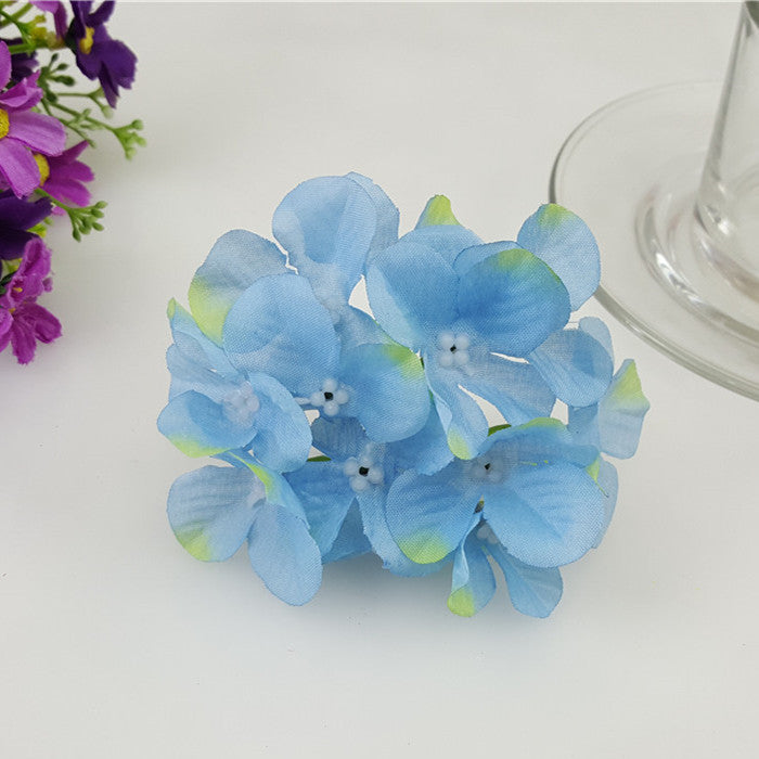 Silk Hydrangea Artificial Hydrangea 20 Flowers for Crafts Cake Topper Backdrops