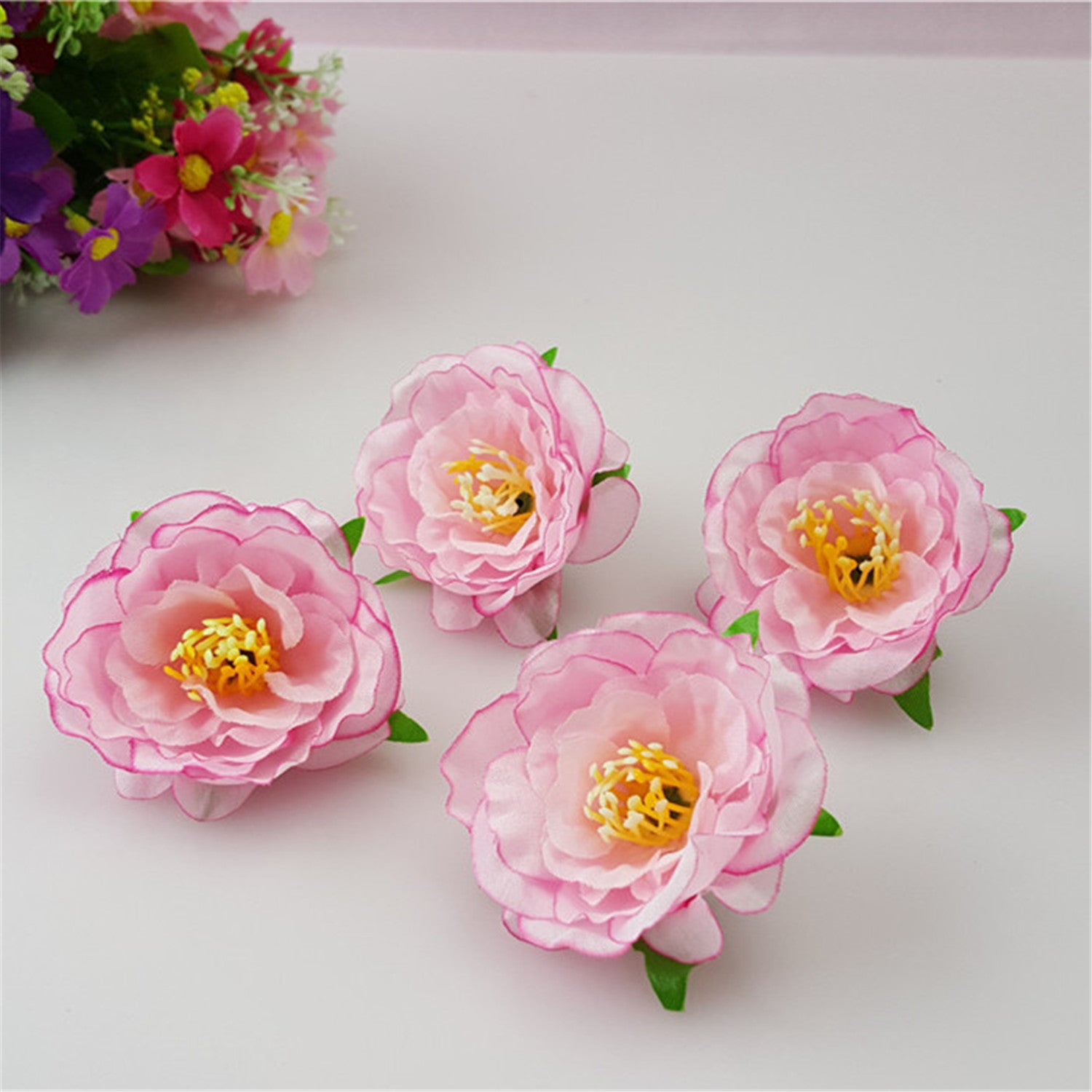Small Silk Flowers 100 Bulk 2"