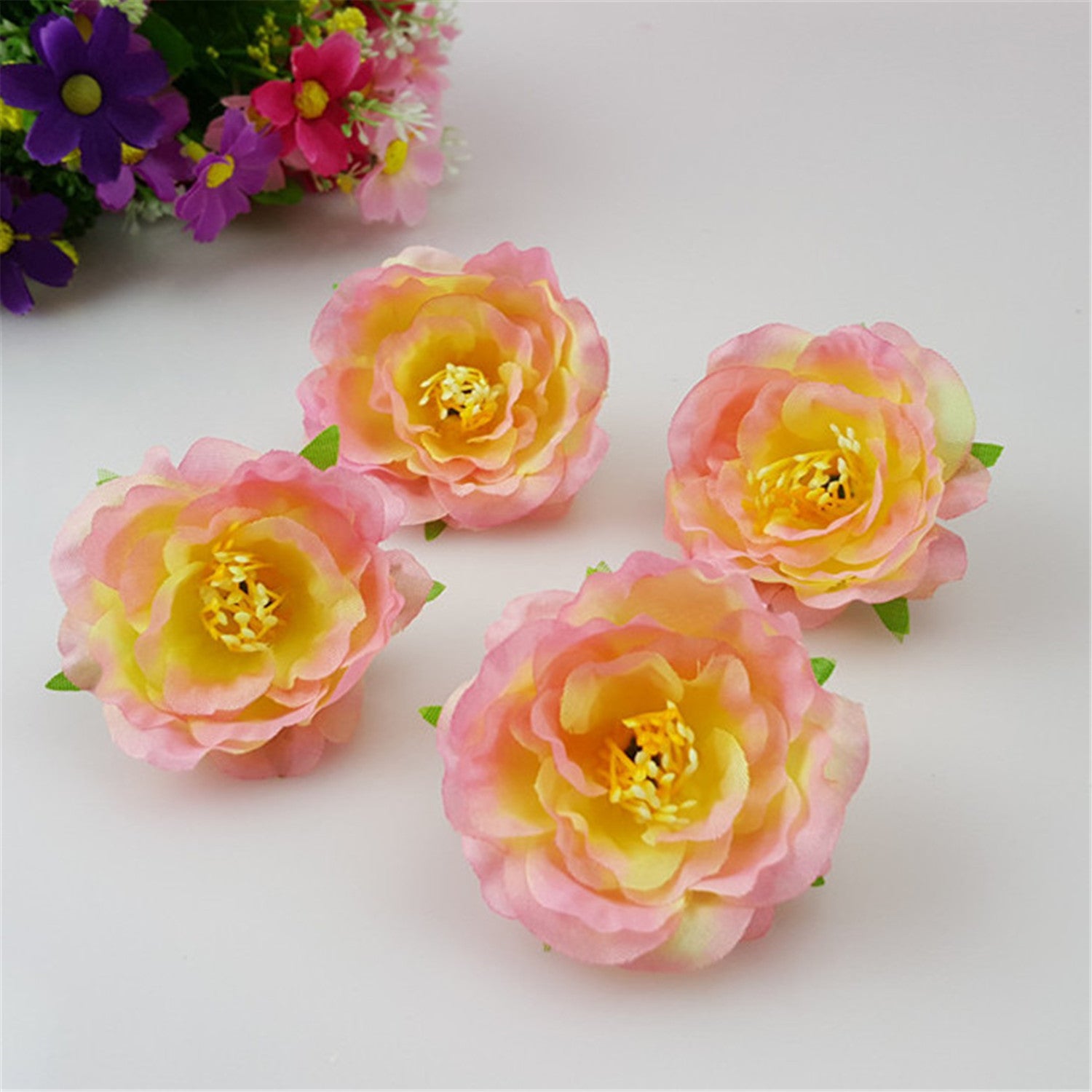 Small Silk Flowers 100 Bulk 2"