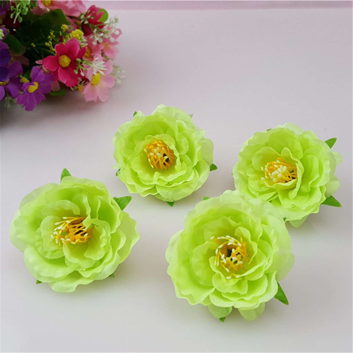 Small Silk Flowers 100 Bulk 2"