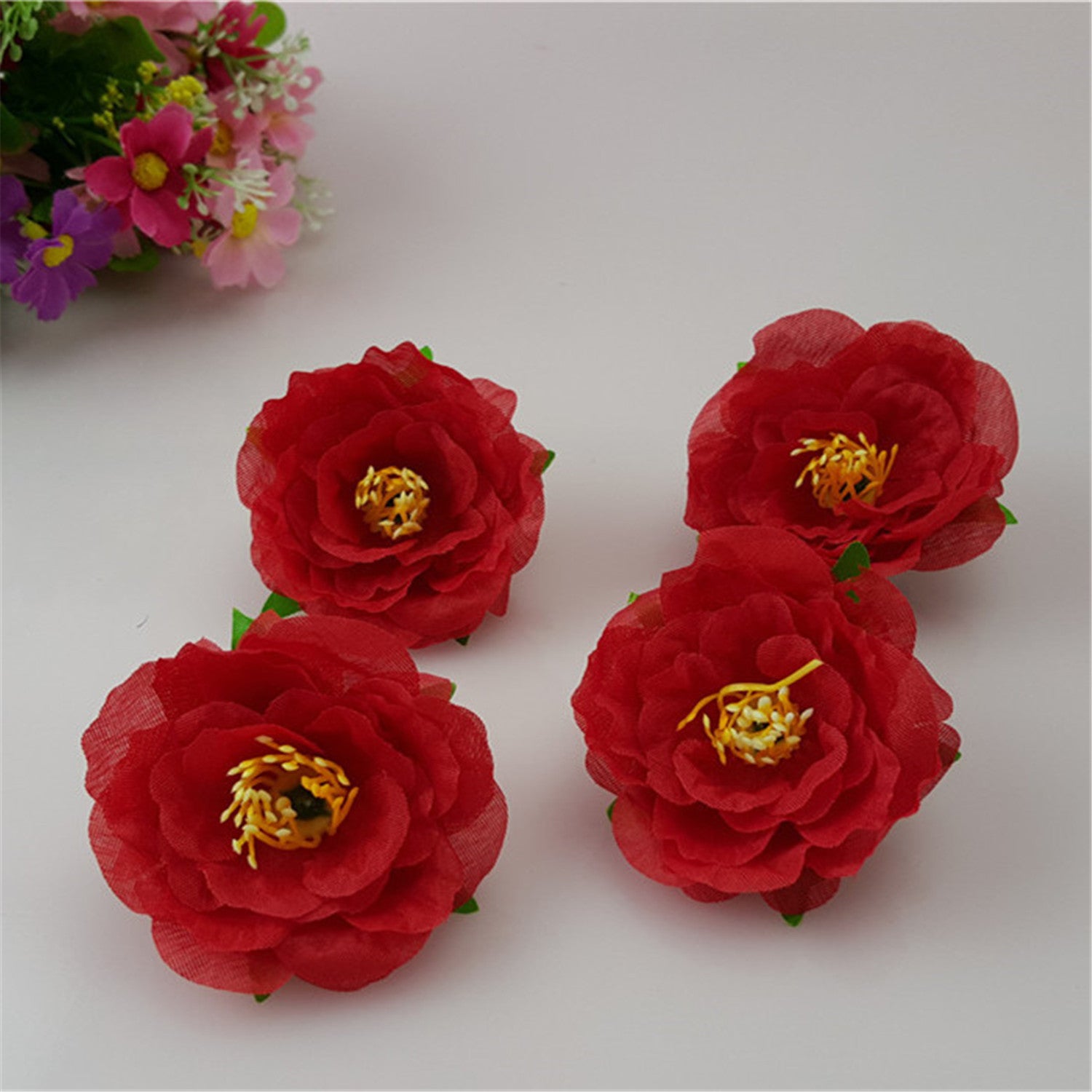 Small Silk Flowers 100 Bulk 2"