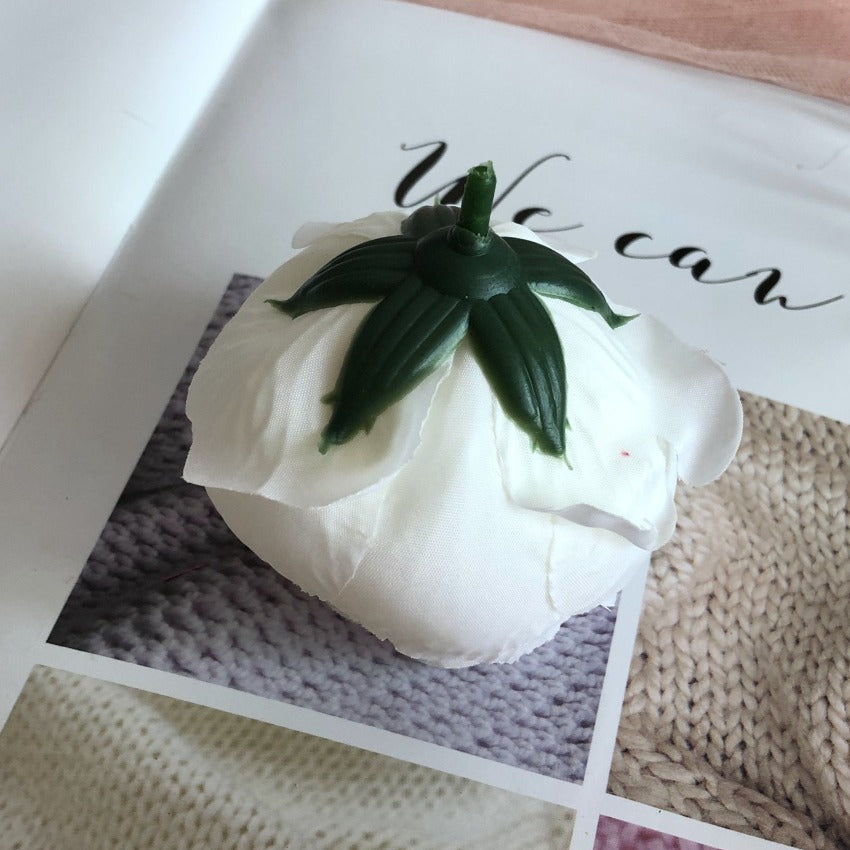 white bulk peony flower heads
