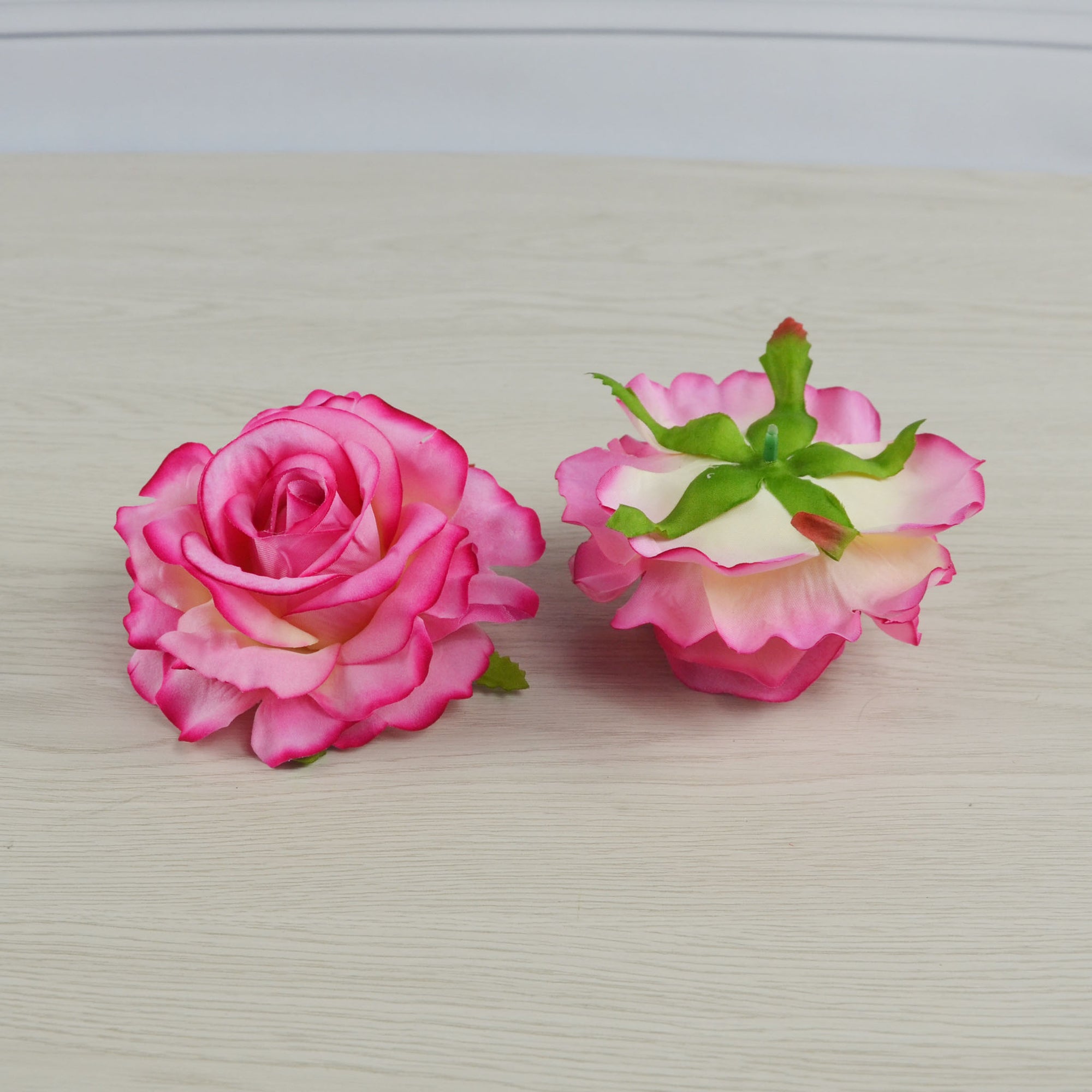 Big Rose Heads Artificial Silk Flowers