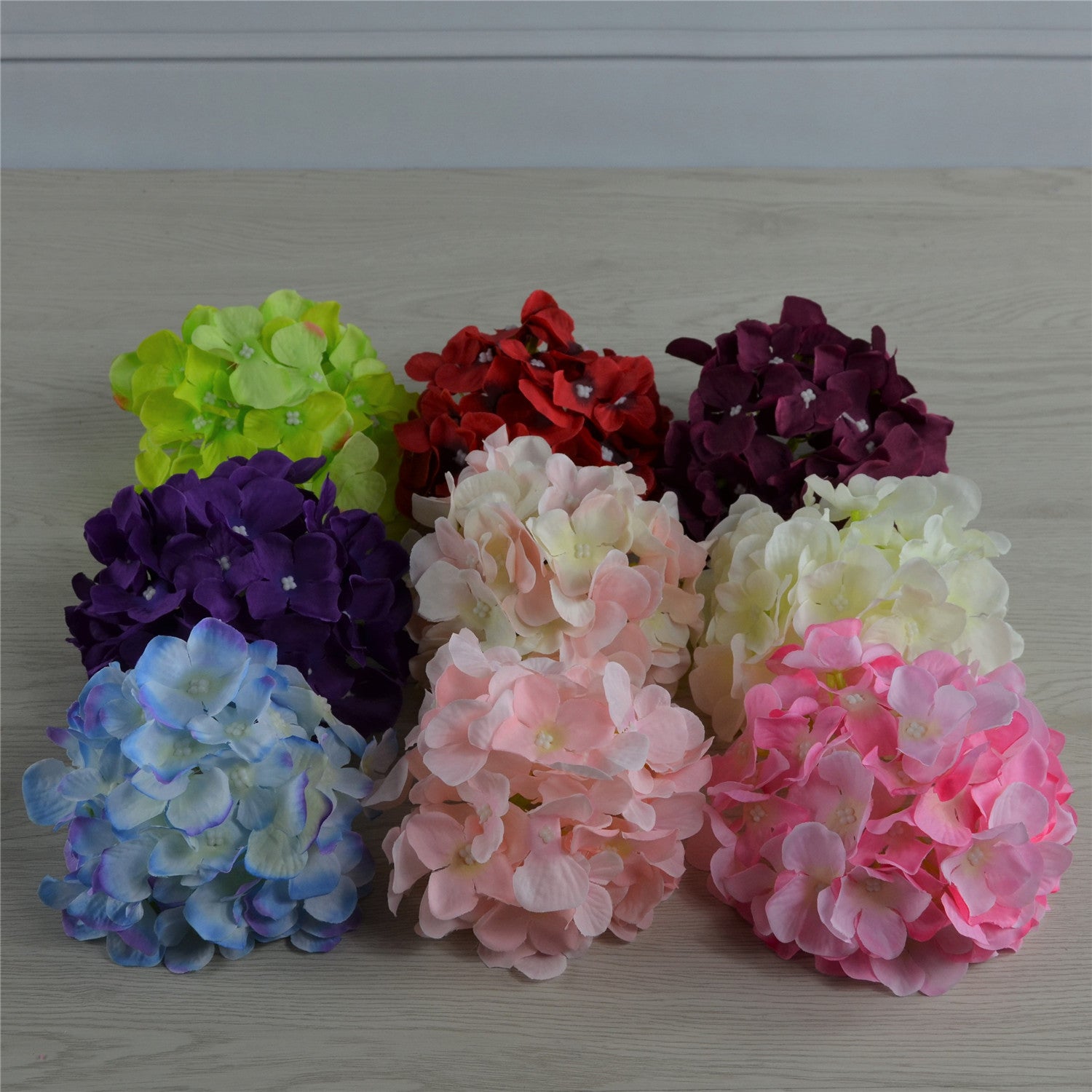 Silk Hydrangea Giant Flower Heads10pcs