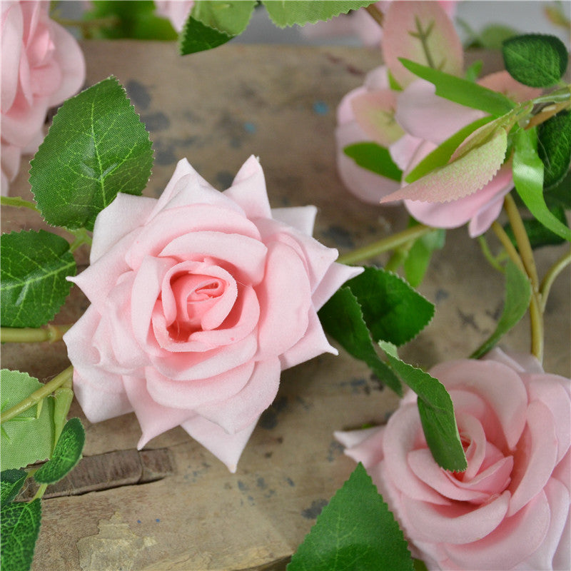 Artificial Flower Vines Velvet Roses Garland