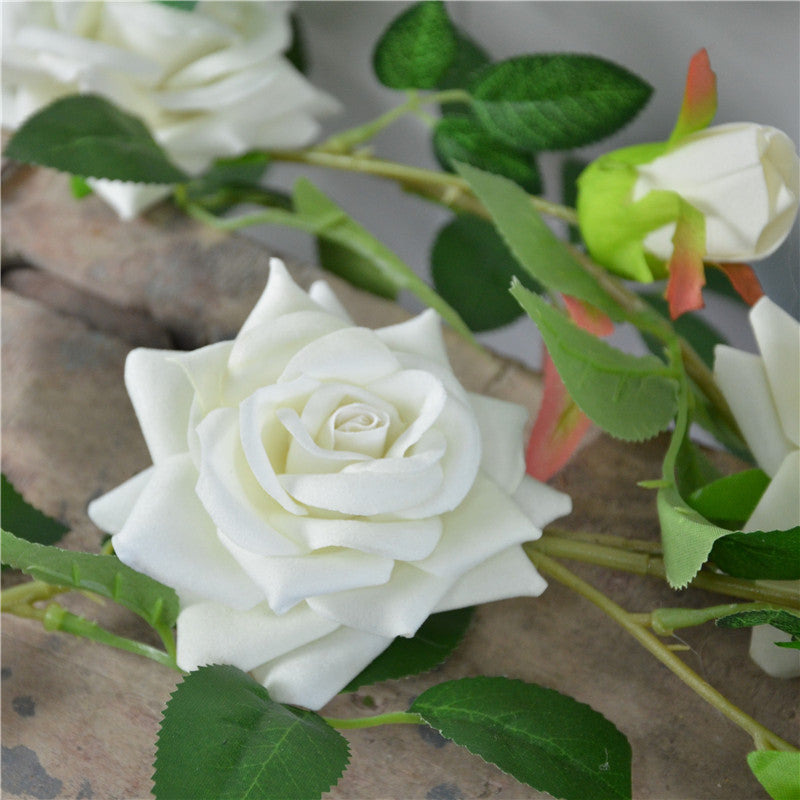 Artificial Flower Vines Velvet Roses Garland