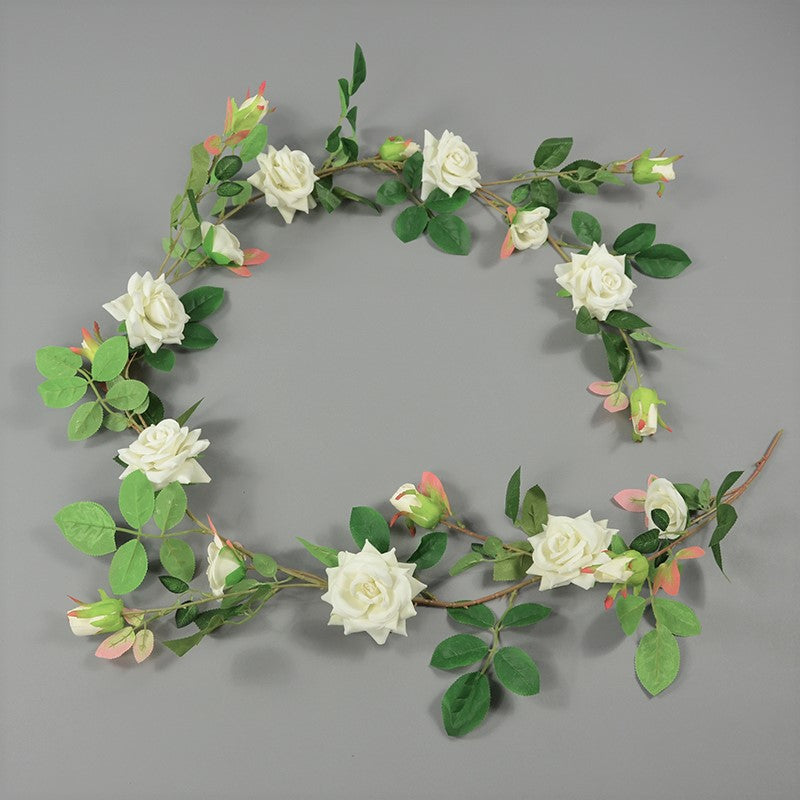 Artificial Flower Vines Velvet Roses Garland