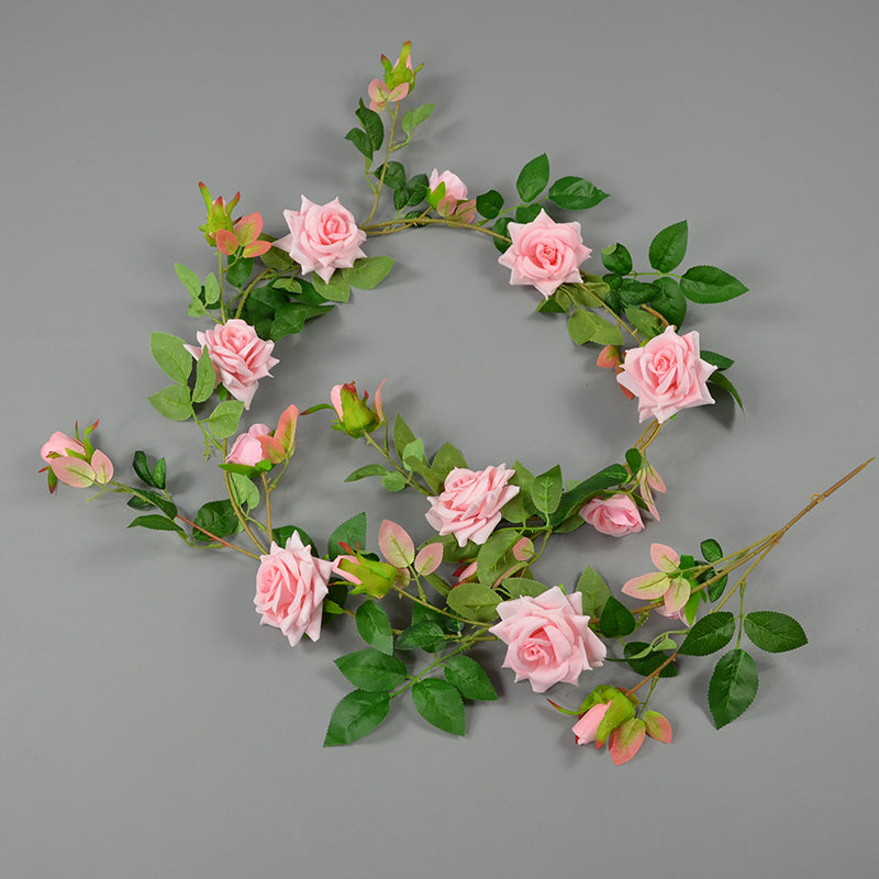 Artificial Flower Vines Velvet Roses Garland