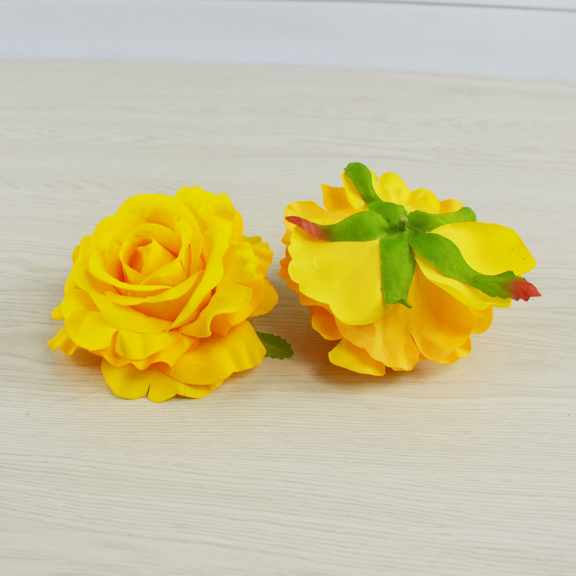 Big Rose Heads Artificial Silk Flowers