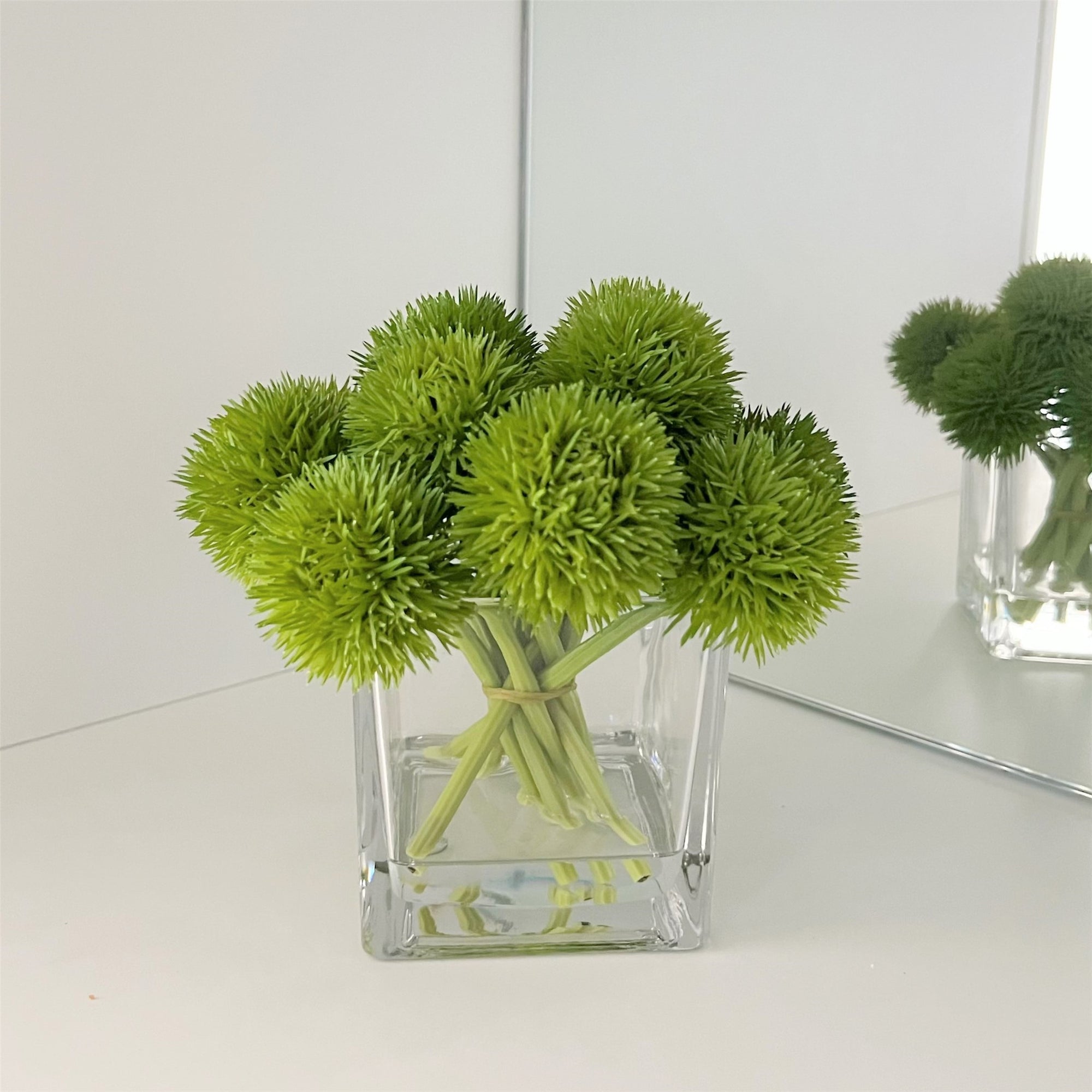 Green Alliums Modern Centerpiece