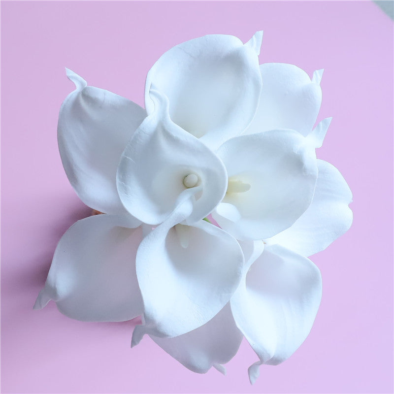 Real Touch Calla Lily Bouquet Wedding Flowers Artificial