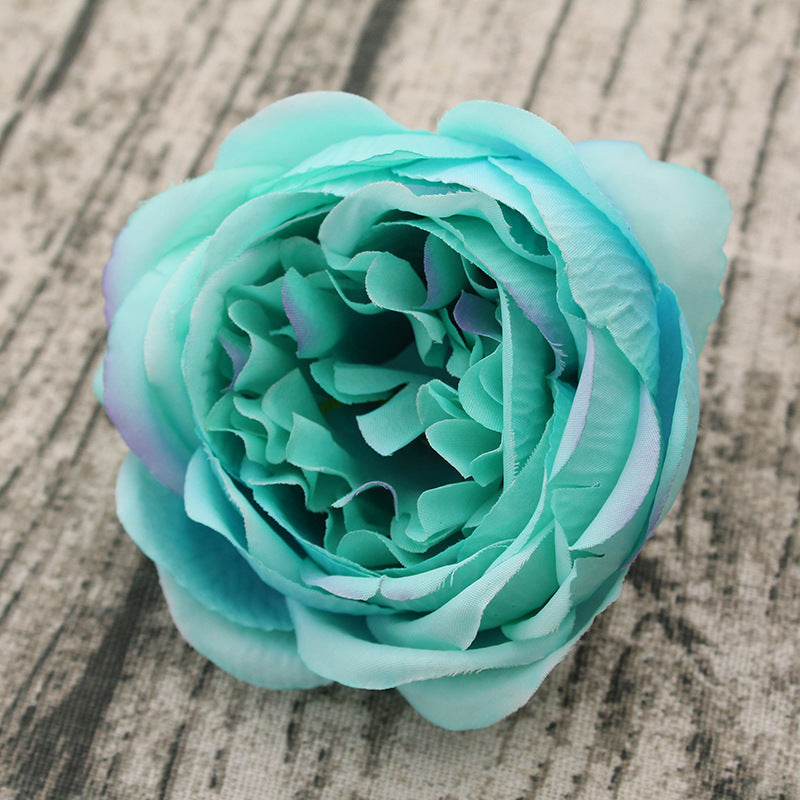 Turquoise Flowers Wholesale Silk Peonies Fake Flowers
