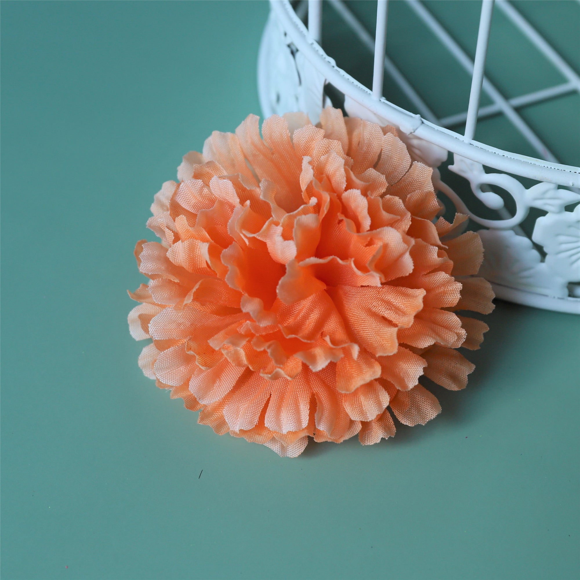 Silk Carnation Flowers Wholesale Bulk Fake Flower Heads 100 pcs