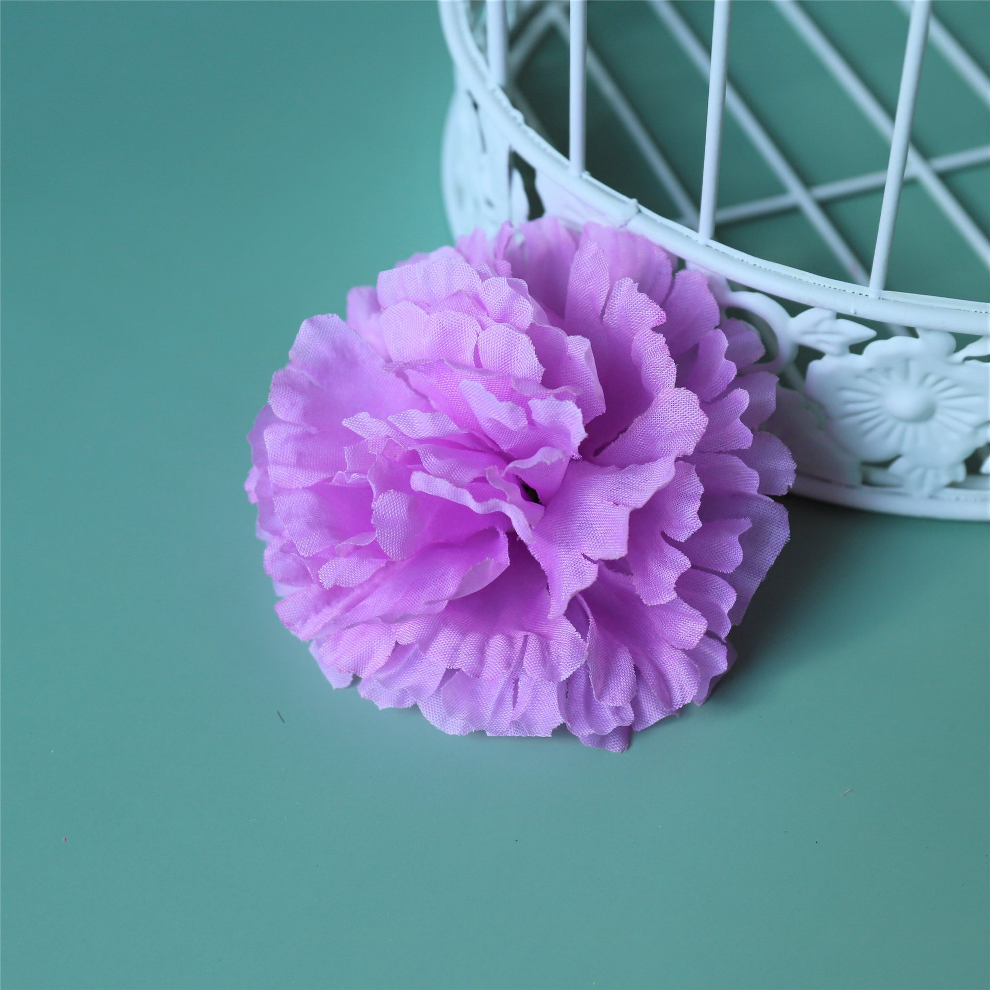 Silk Carnation Flowers Wholesale Bulk Fake Flower Heads 100 pcs