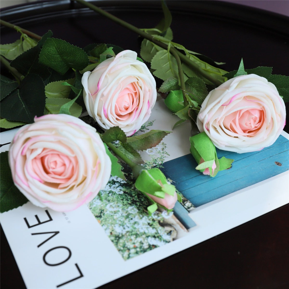 Real Looking Fake Flowers Realistic Cabbage Roses