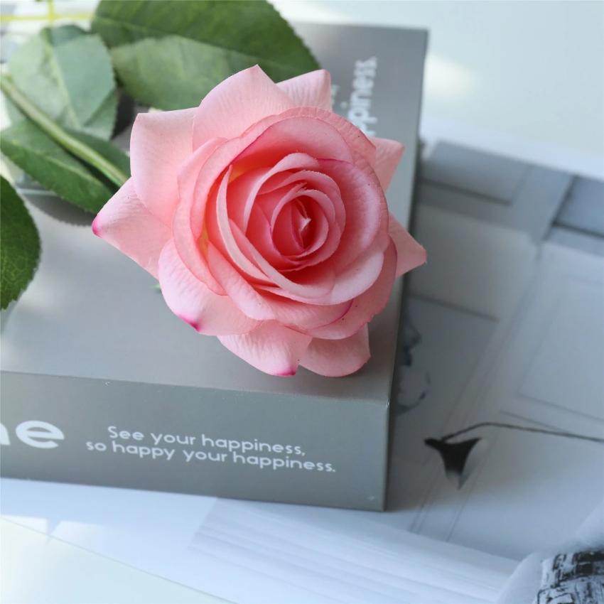 real touch pink roses