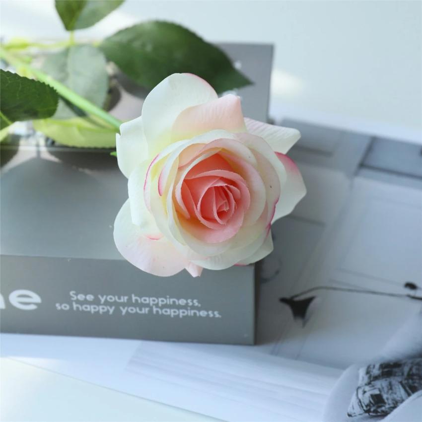 real touch roses blush