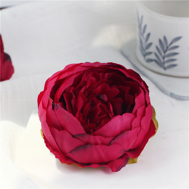 Silk Peony Flower Heads 50 Bulk for DIY Crafts Wedding Decor