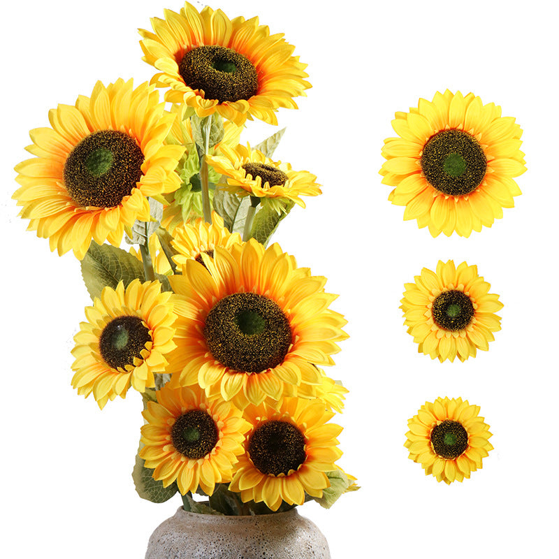 Fake Sunflowers Bulk Silk Flowers 2.7-10 inch