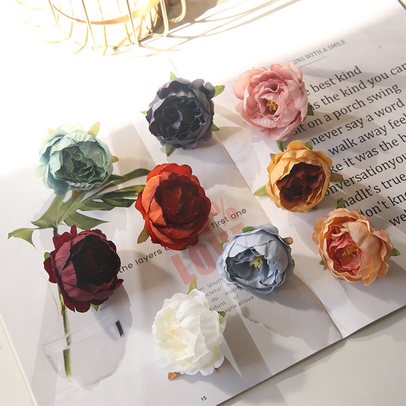 Small Silk Peony Flower Heads Artificial Flowers