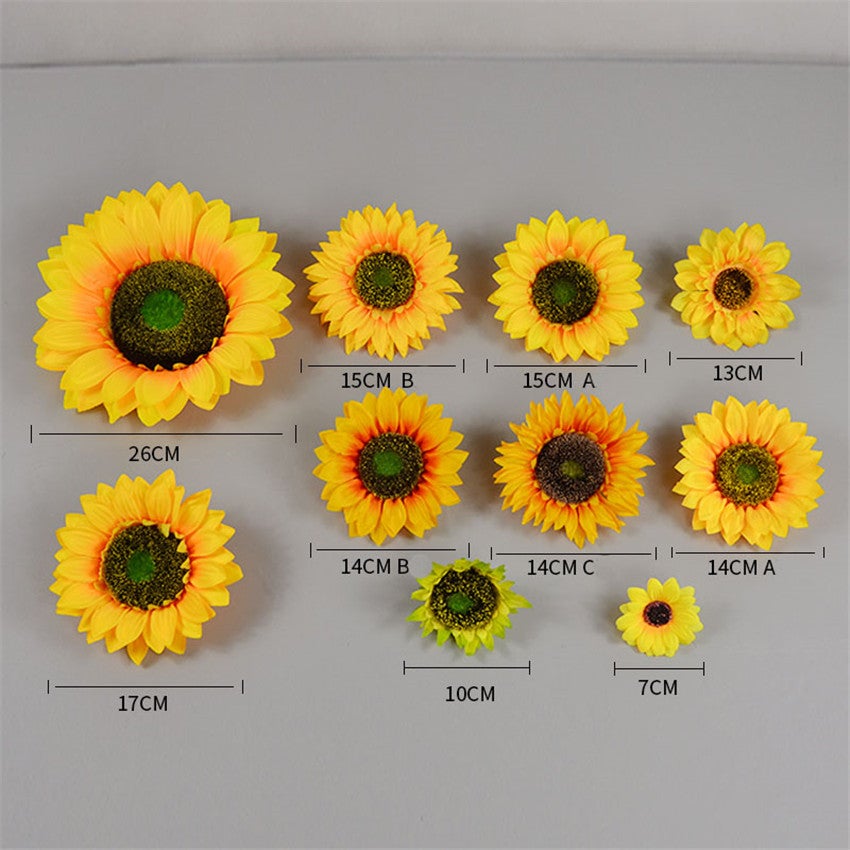 Fake Sunflowers Bulk Silk Flowers 2.7-10 inch