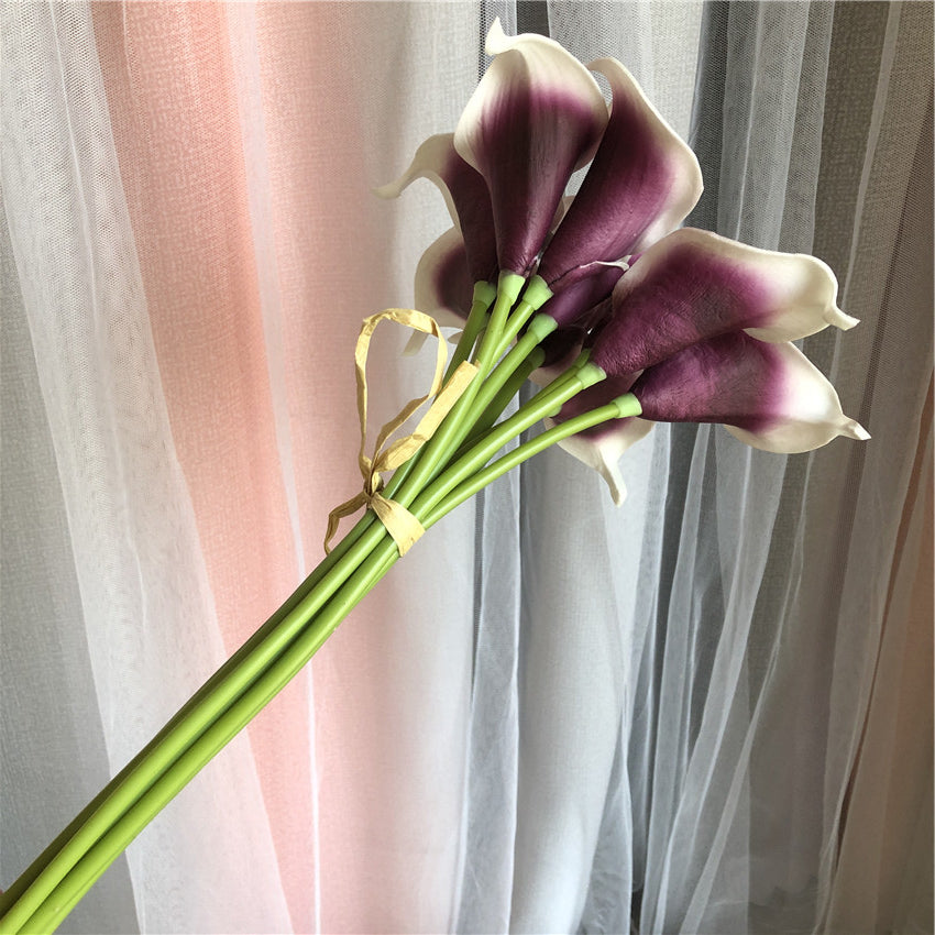 Real Touch Calla Lily Bouquet Wedding Flowers Artificial