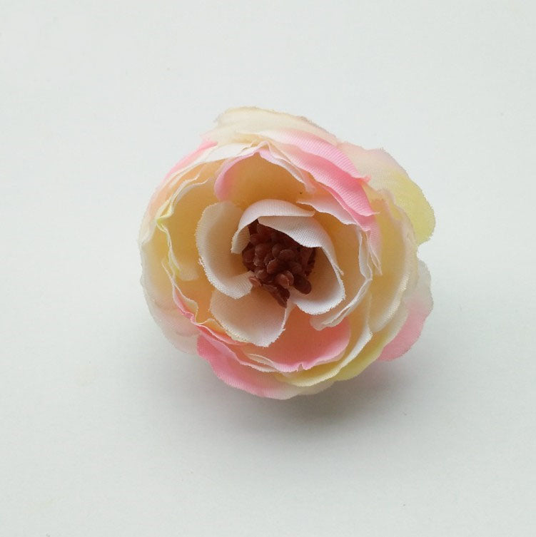 Wholesale Silk Flowers Bulk Peonies Heads 300 pcs Small Simulation Tea Rose For Crafts DIY