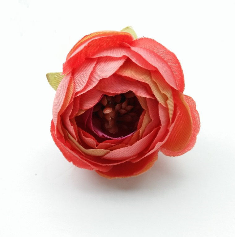 Wholesale Silk Flowers Bulk Peonies Heads 300 pcs Small Simulation Tea Rose For Crafts DIY