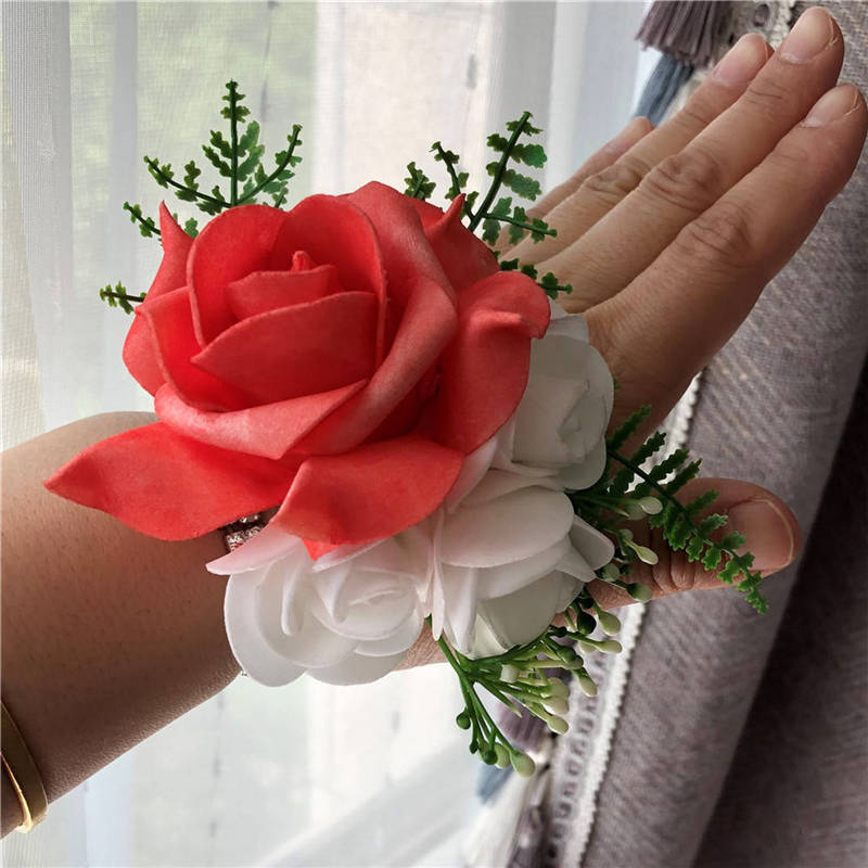 wrist corsage with bracelet