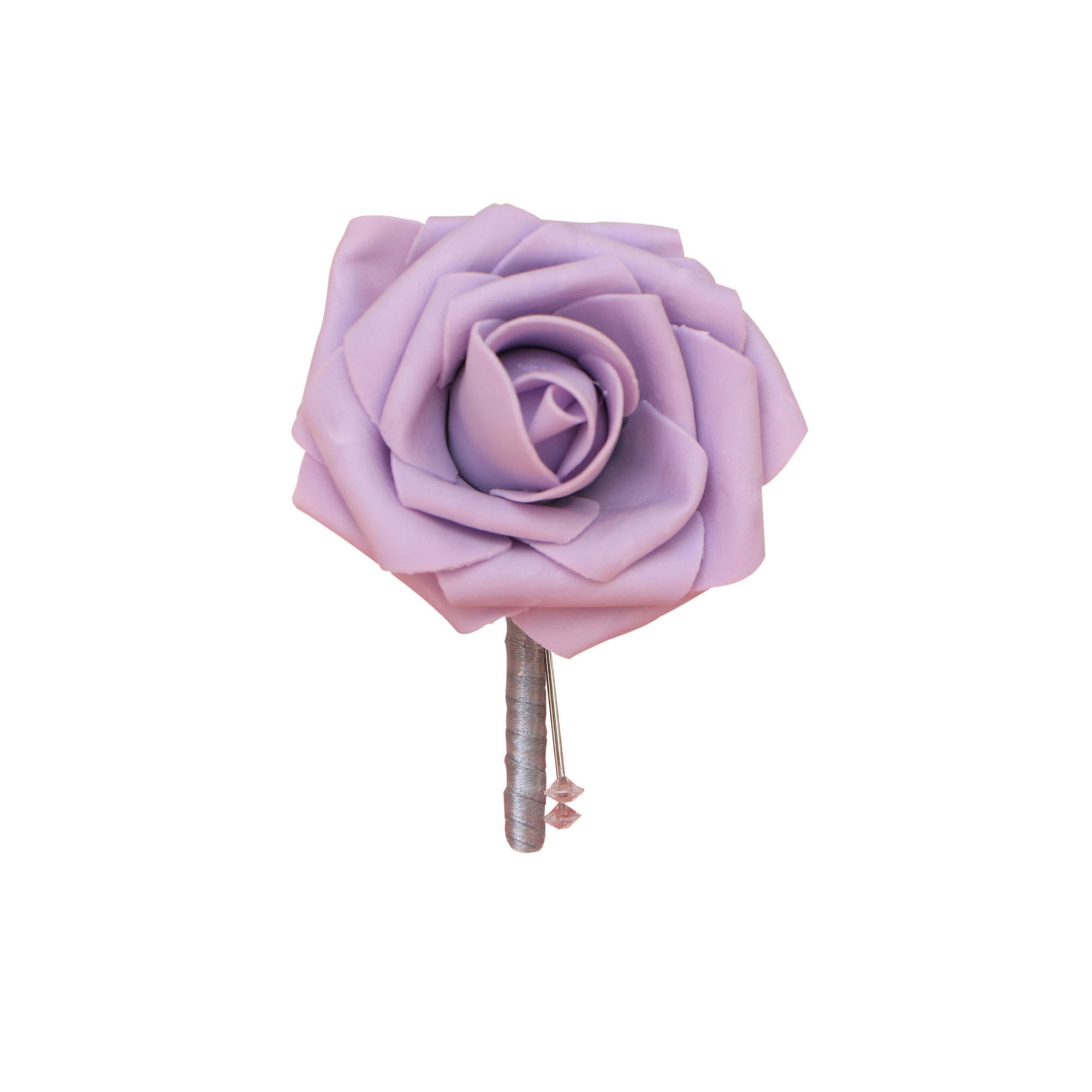 Artificial Lilac Rose Boutonniere