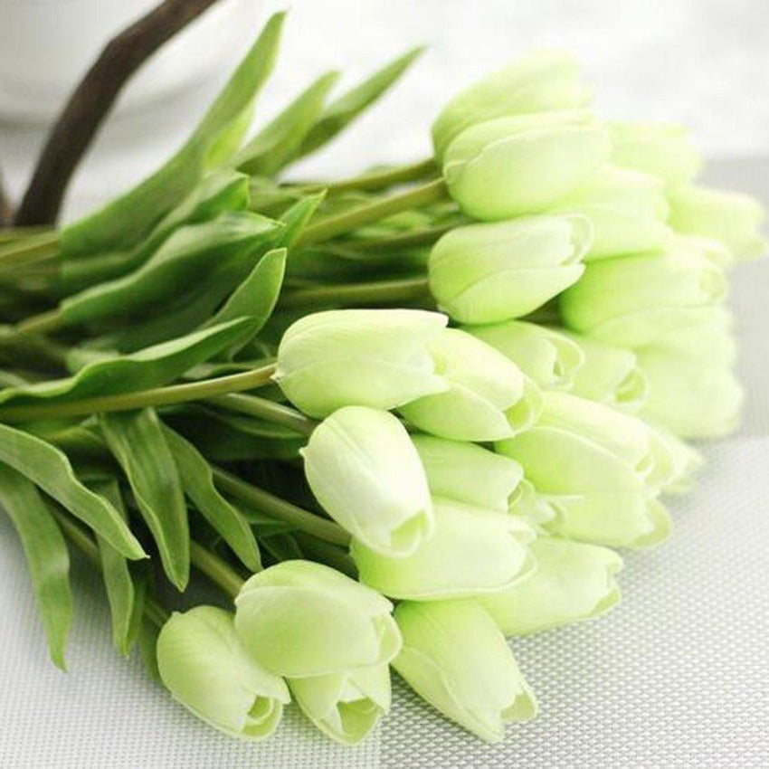green tulips