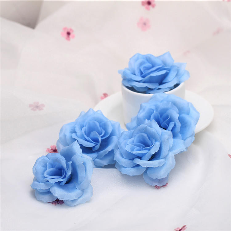 Wholesale Silk Flower Heads Artificial Rose Heads 3 inches 100 Bulk Flowers For Wedding Reception Decor Kissing Balls Centerpieces CJ-8C100