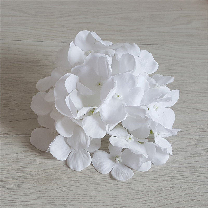 Hydrangea Flower Heads Silk Wedding Flowers Artificial Hydrangea 20 Flower For Table Centerpieces Cake Toppers Christmas Door Wreath CJ-30XQ