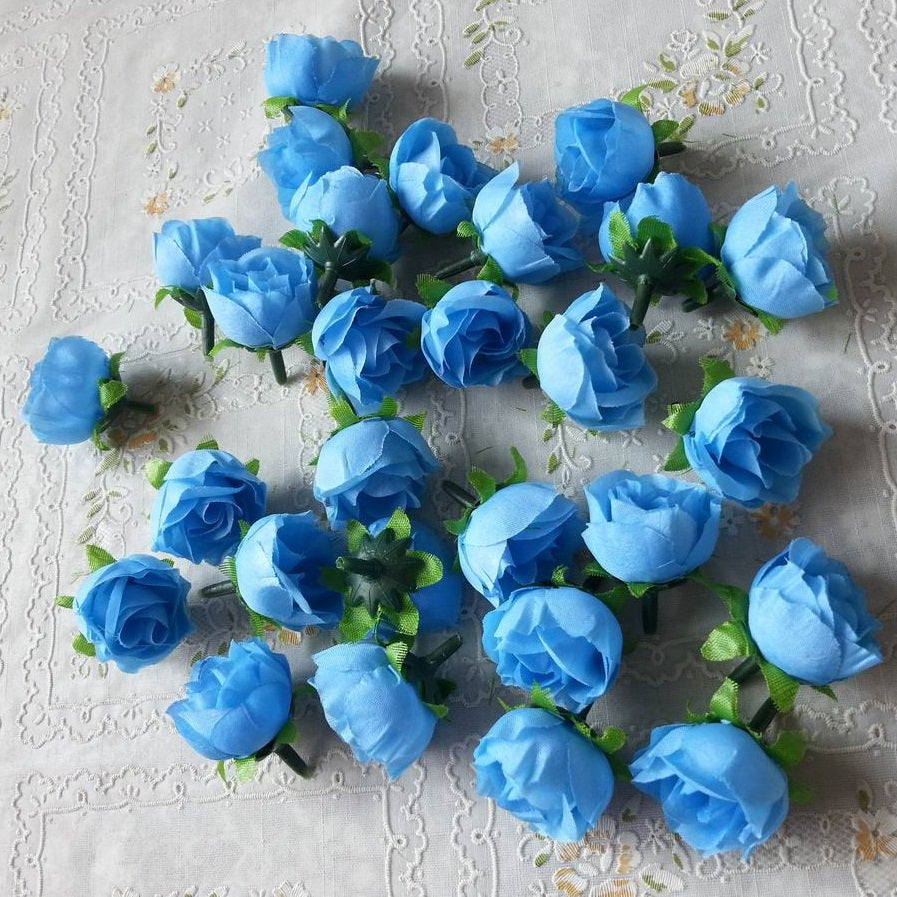 Wholesale Silk Flowers Mini Roses Bulk Craft Artificial Flowers