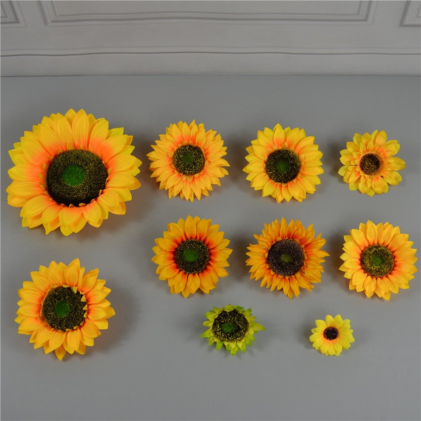 Fake Sunflowers Bulk Silk Flowers 2.7-10 inch