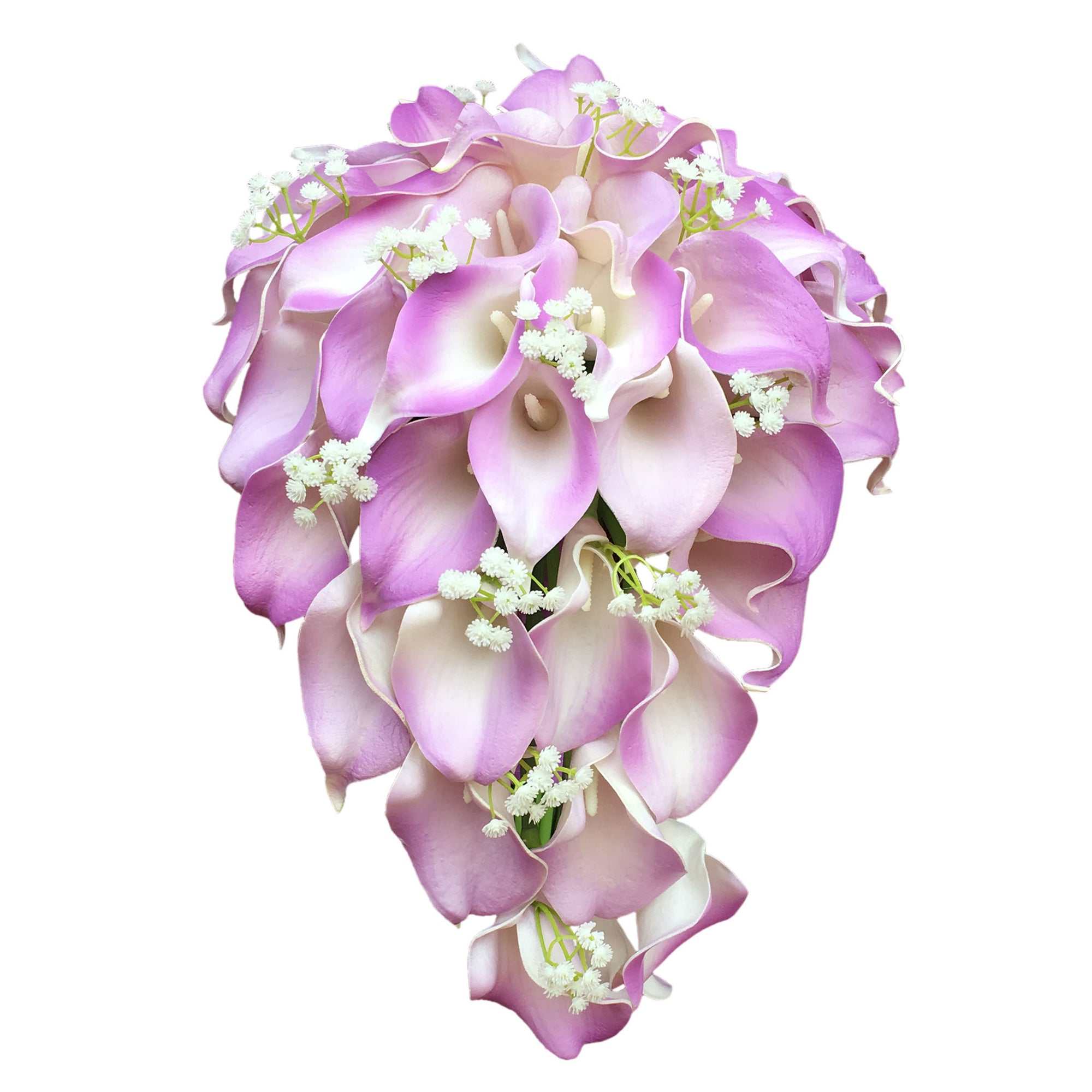 Cascade Bouquet Wedding Flowers Lavender Calla Lily Bouquet