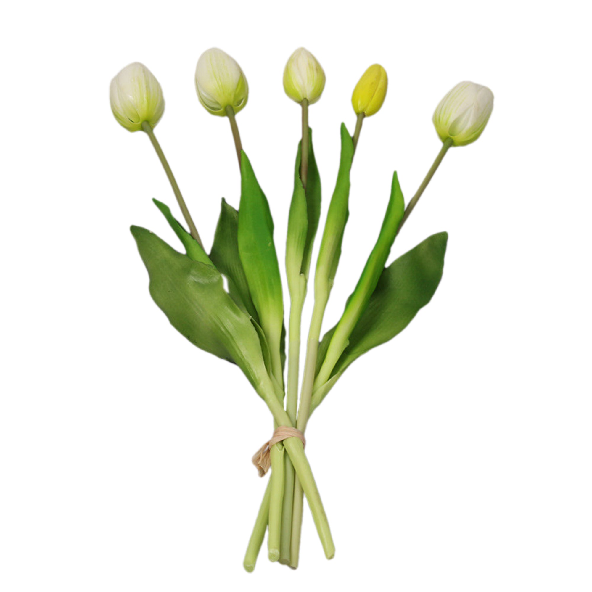 Artificial Latex Tulip Bouquet Real Touch Flowers 16"