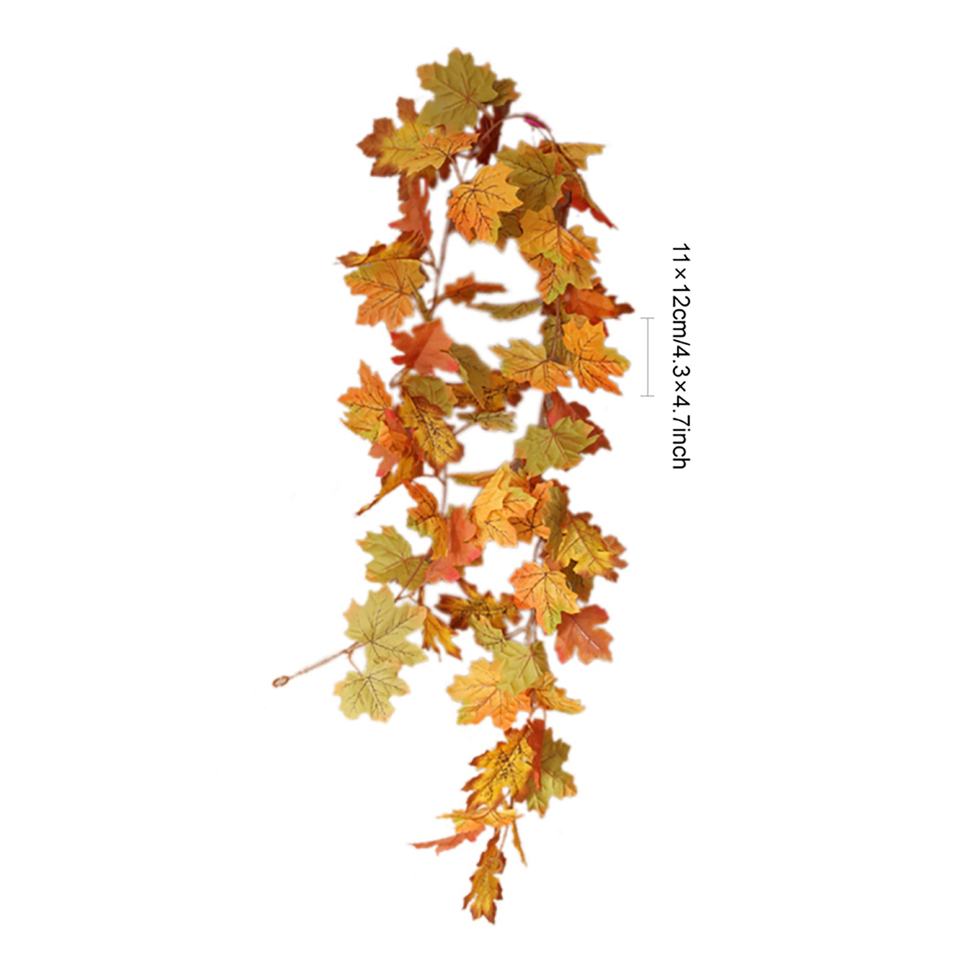 Artificial Fall Maple Leaf Garland for Home Decor
