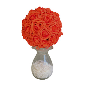 orange flower ball