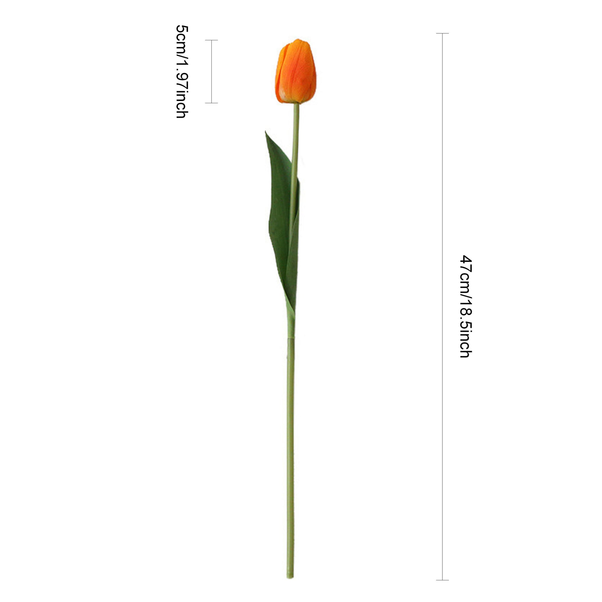 Silk Individual Tulips Quality Fake Flowers 18.5"