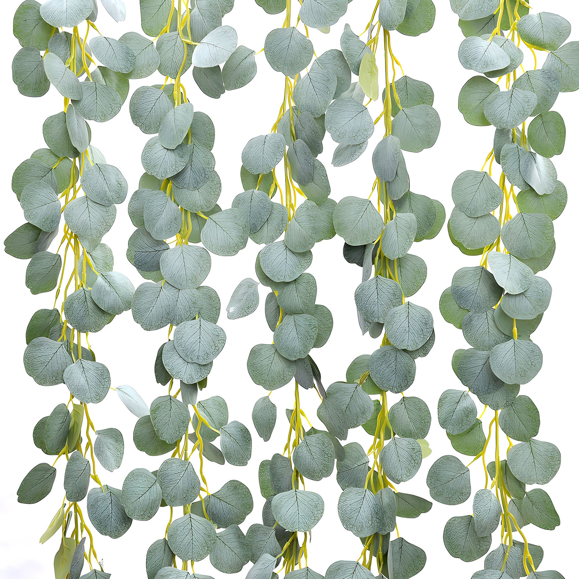 faux eucalyptus hanging plant Faux Eucalyptus Hanging Plant Leaf Garland