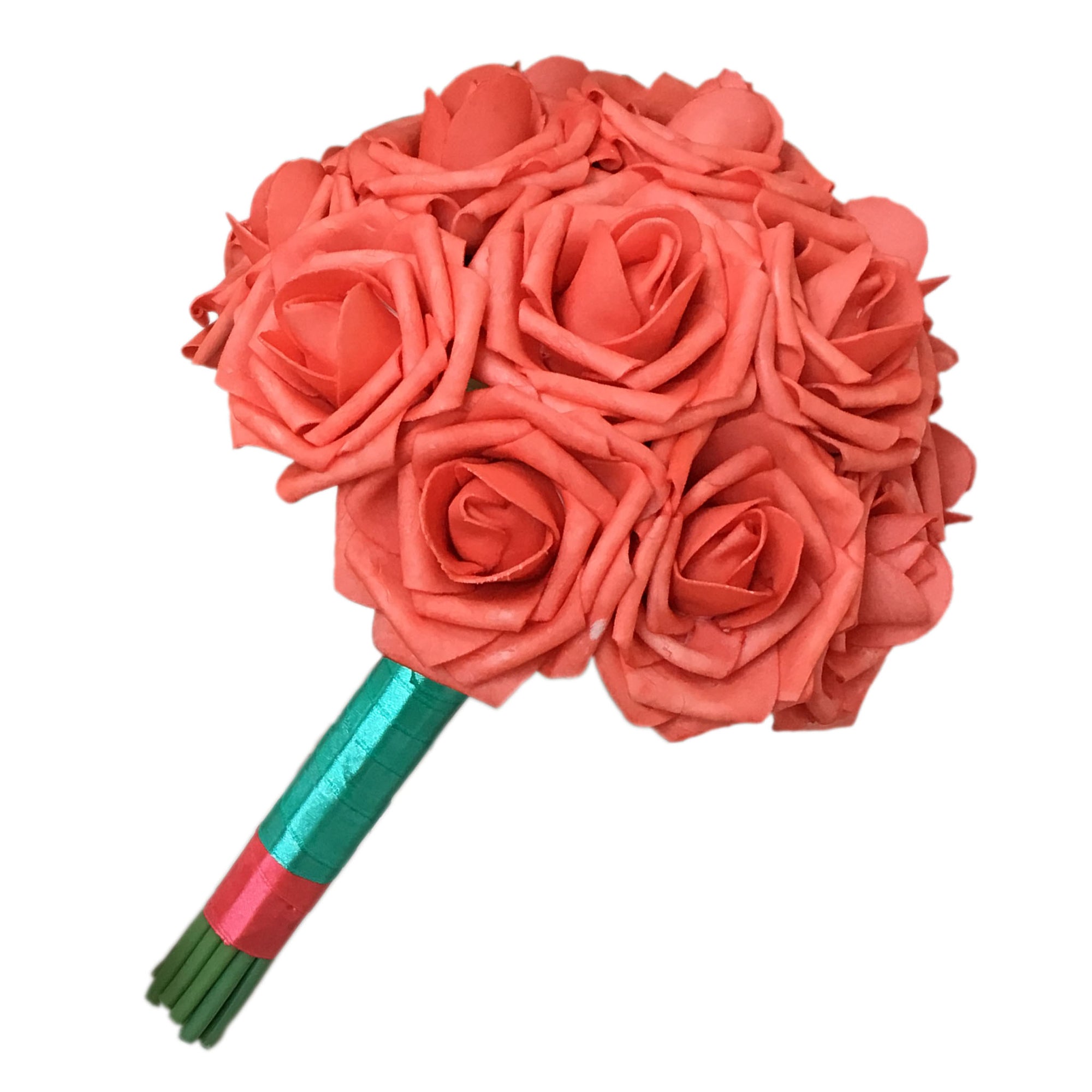 Coral Wedding Bouquet Corsages Boutonnieres