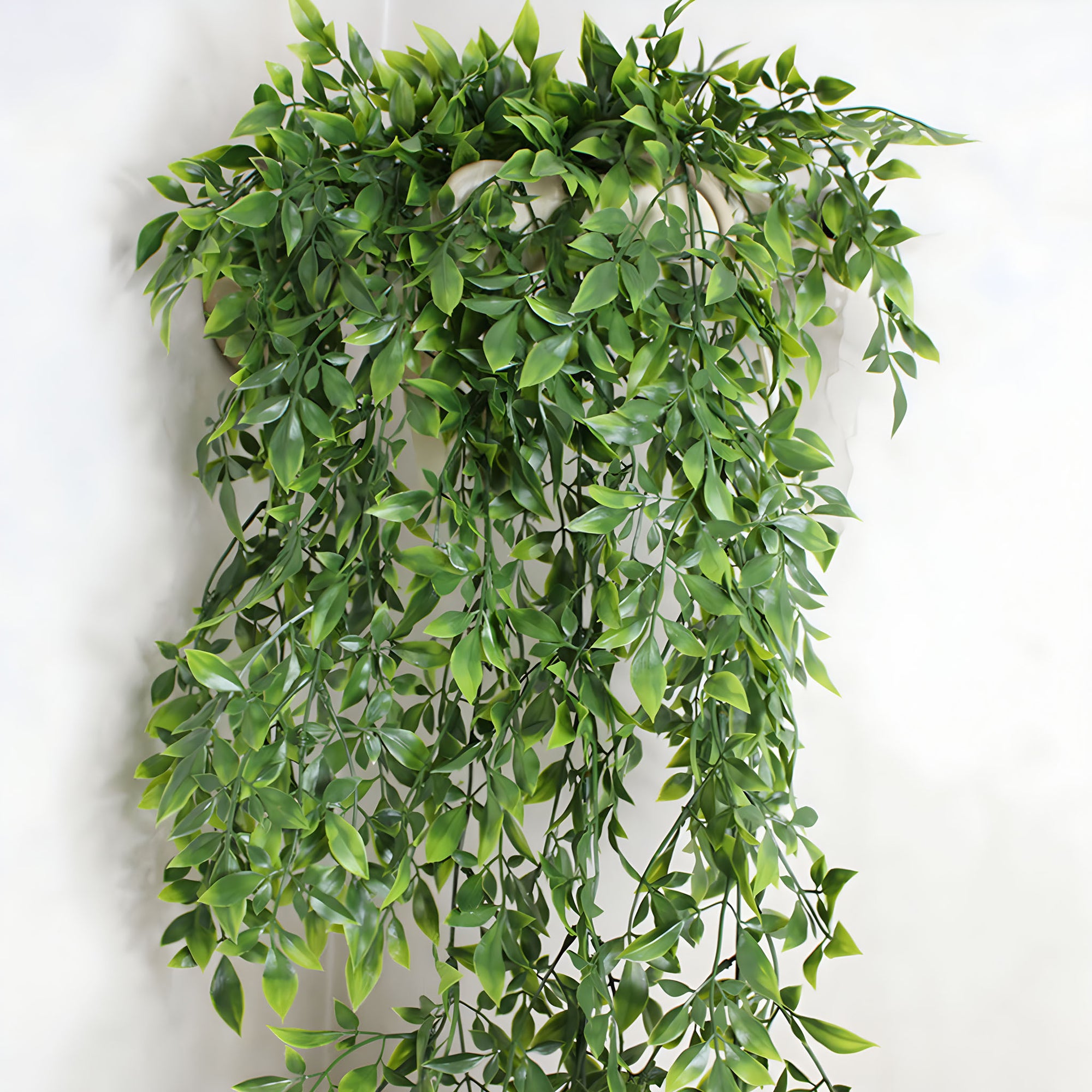 small artificial hanging plants indoor Plastic Fake Hanging Plants for Indoor Wall Decor