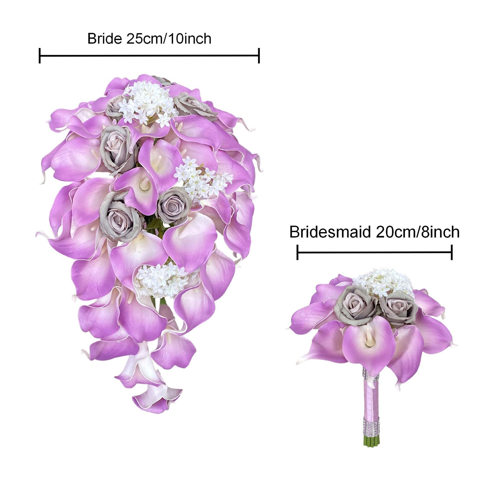 Lavender Calla Lily Bridesmaids Bouquet