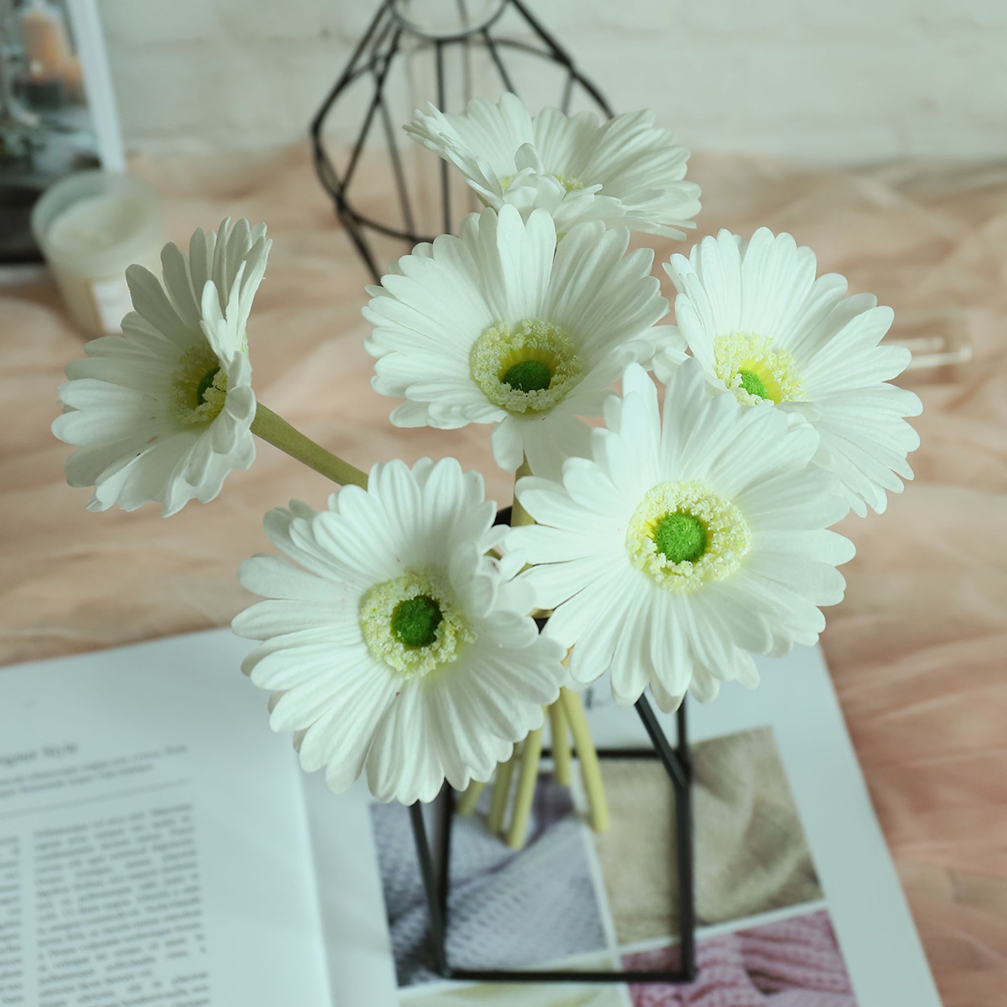 Realistic Artificial Gerbera Daisy Flower Bouquet