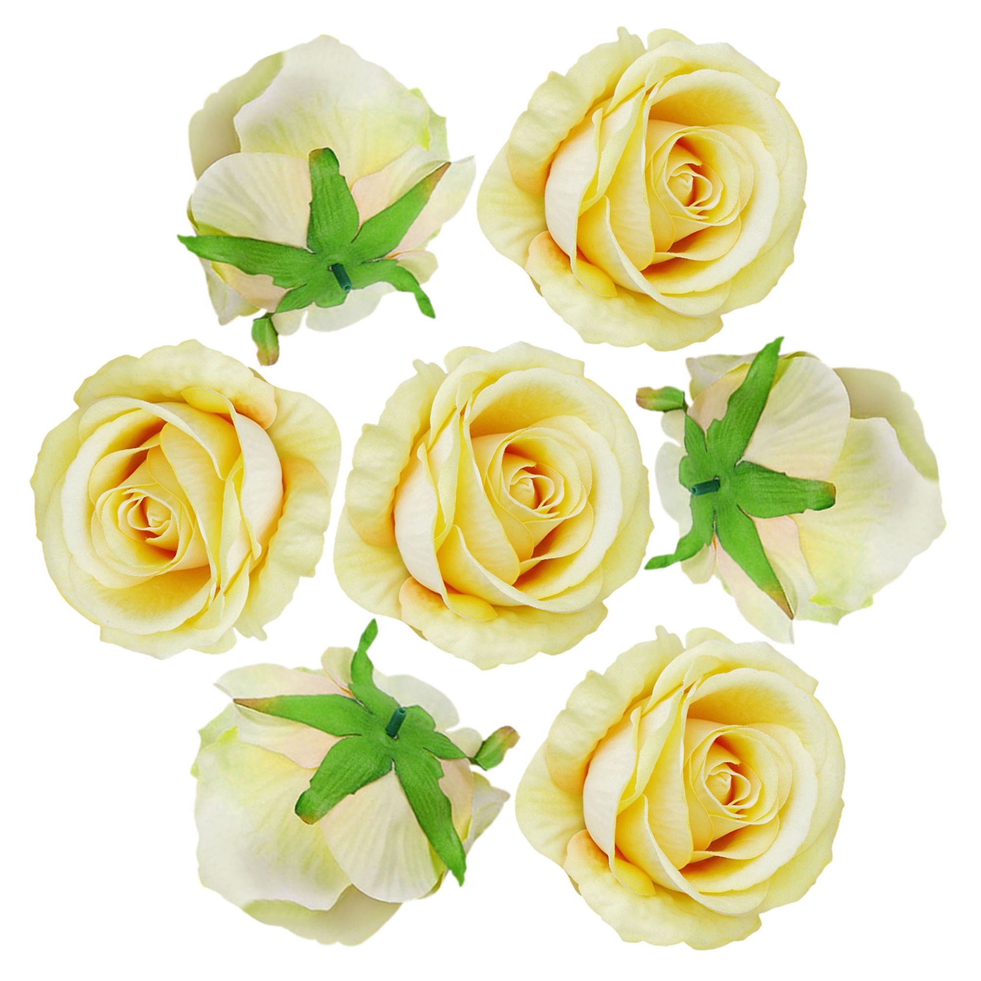 Artificial Flowers Silk Rose Heads in Bulk