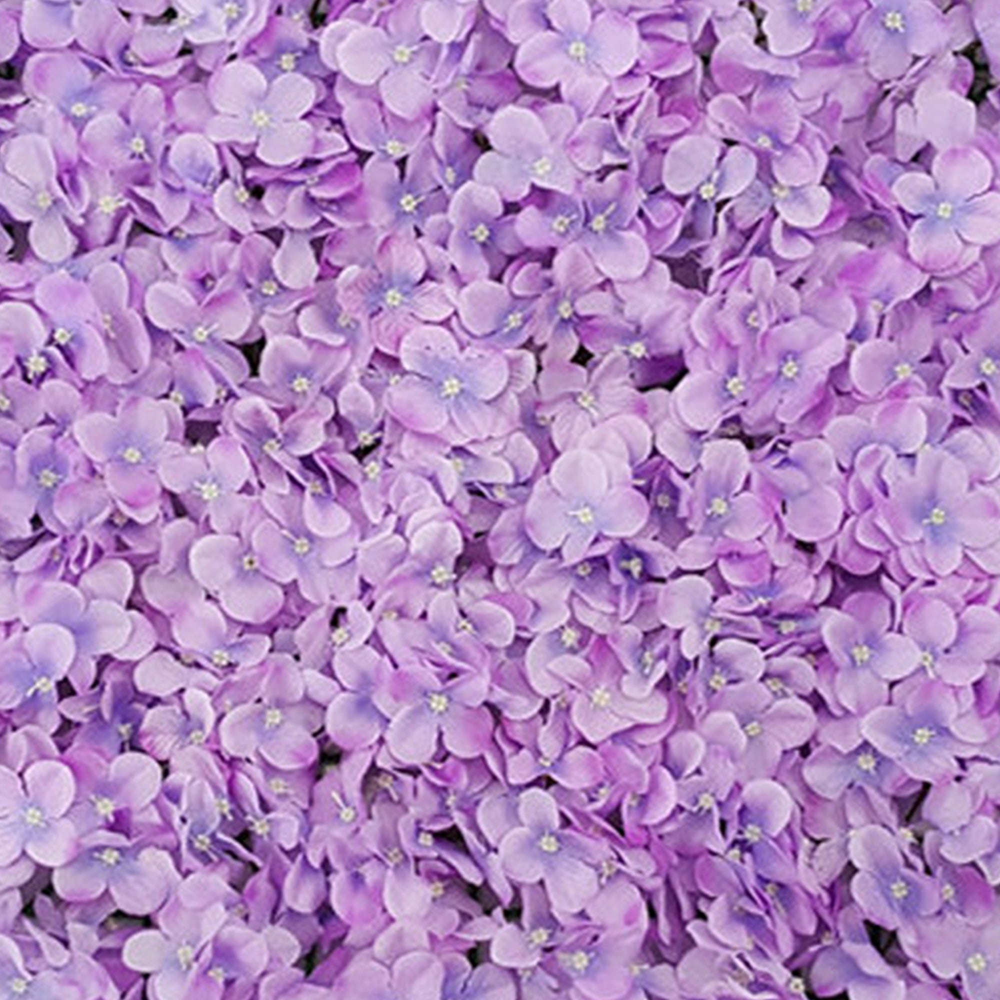Artficial Flower Wall Lavender Silk Hydrangea Panel