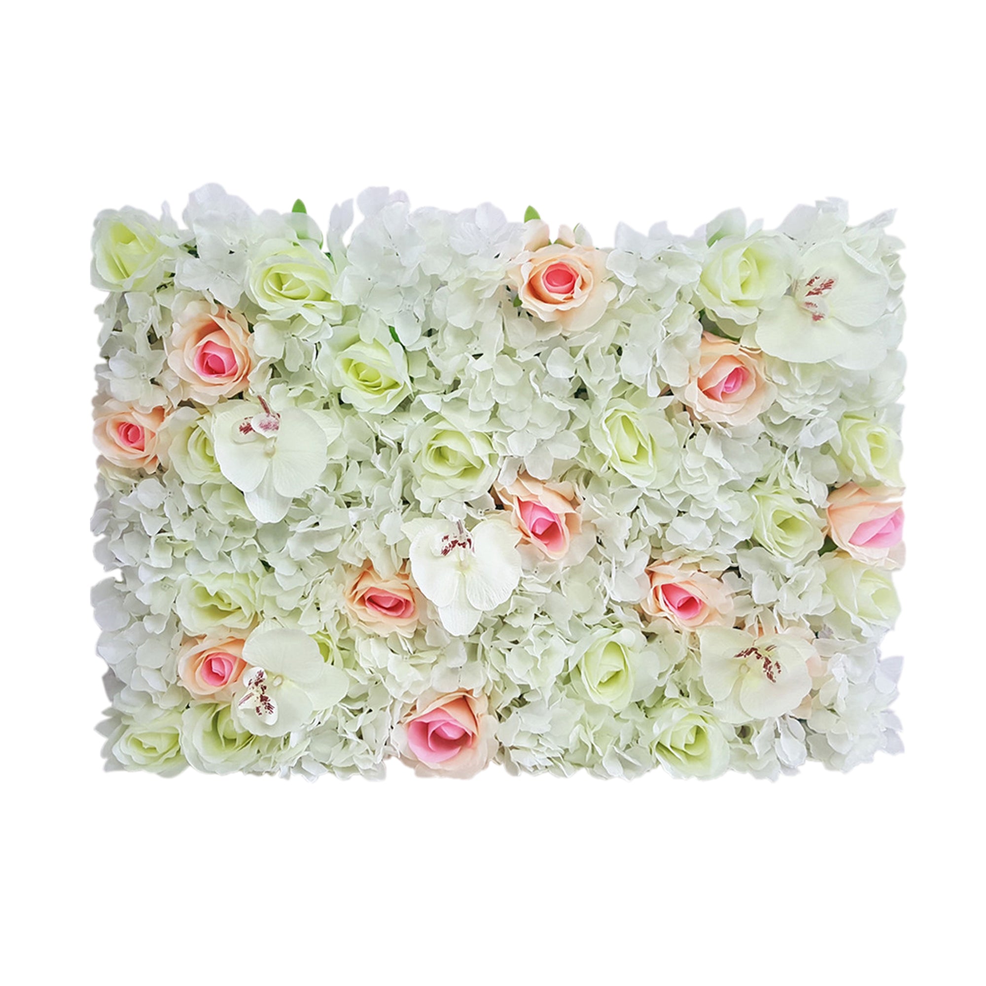 Artificial Flower Panel Cream White Champagne Wedding Flower Photo Background