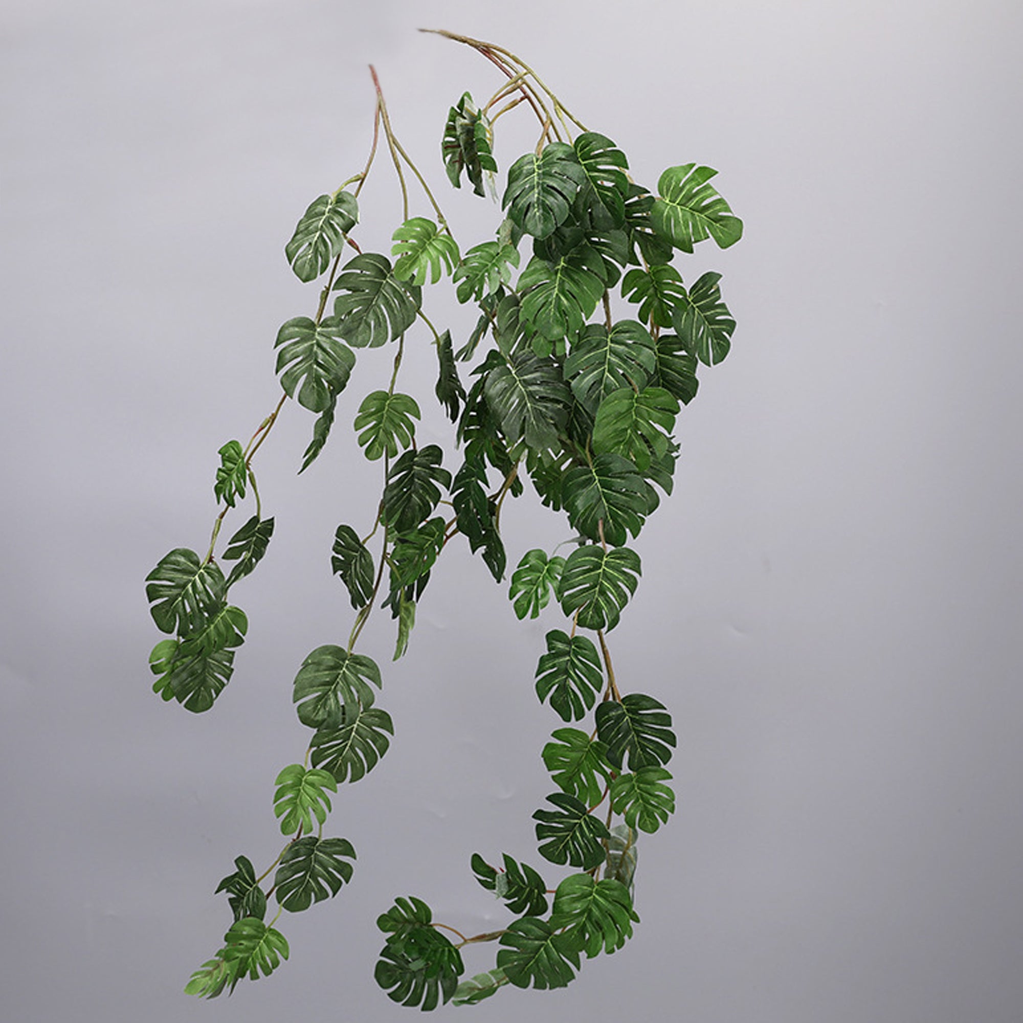 Artificial Hanging Plants Monstera Garland 25"